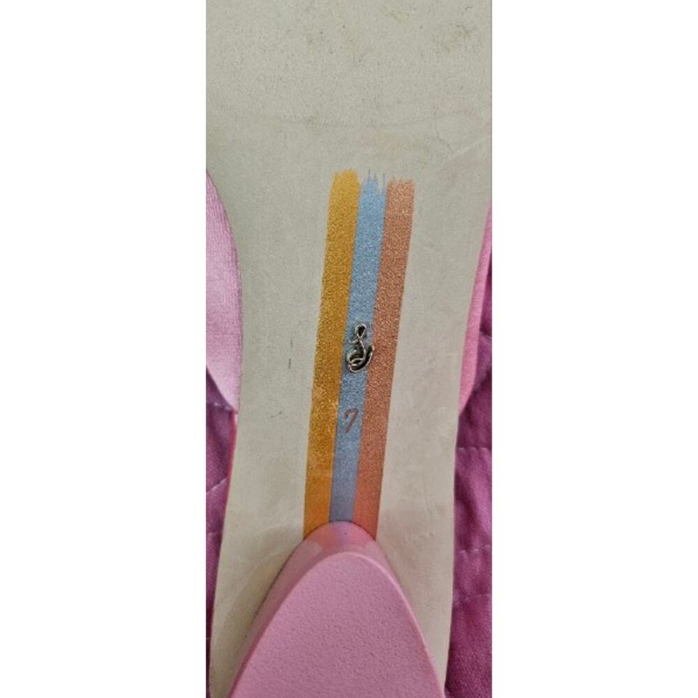 Eb. MSRP $130 NWOB SAM EDELMAN OLLIE PINK BLOSSOM BIT MULES ♡SIZE 7♡ - Picture 9 of 9
